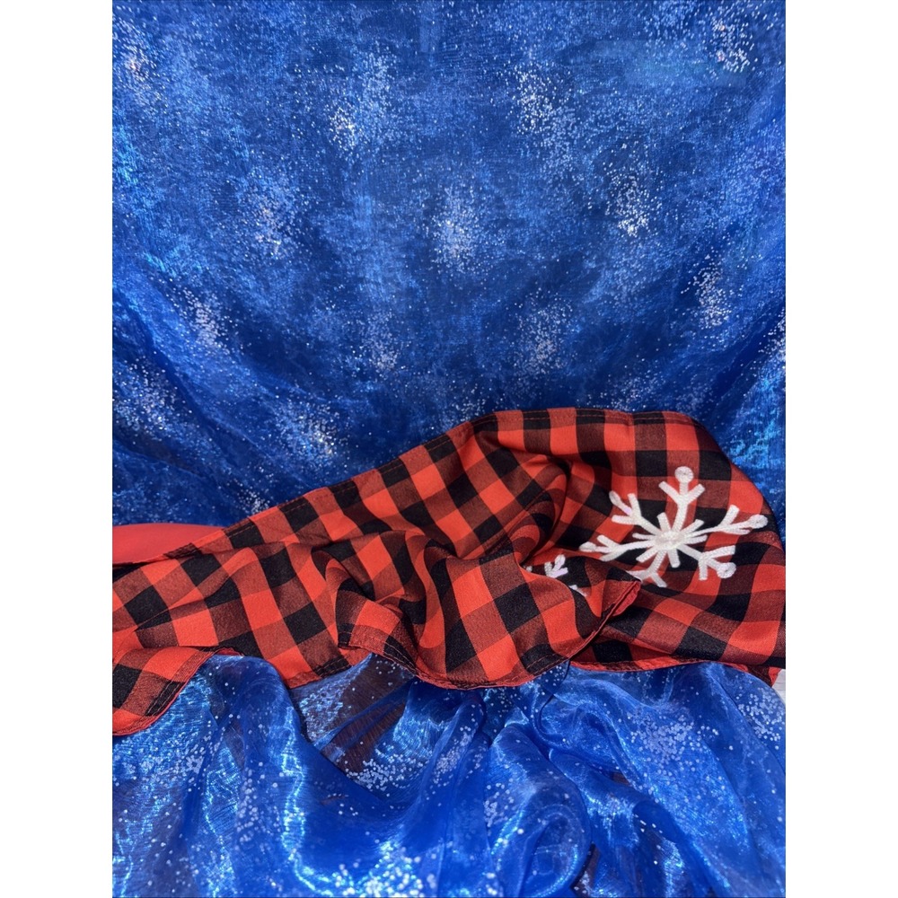 Christmas Checkered Snowflake Table Runner‎ 13''X 68"